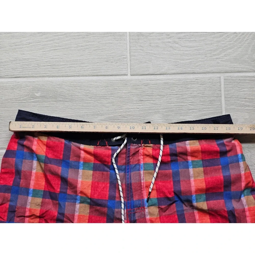 Tommy Bahama Relax Mens Swim Trunks XL Plaid Board Shorts Mesh Lined Drawstring